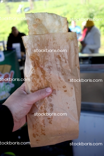 A huge enormous brazilian pastry.